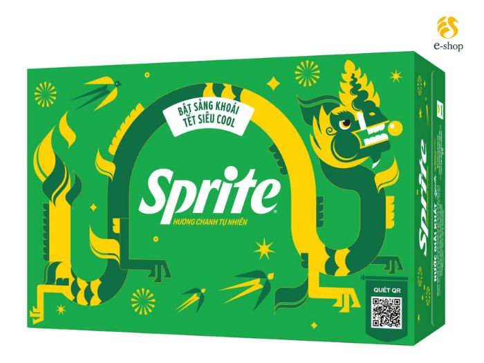Nước ngọt Sprite hương chanh lon 320ml