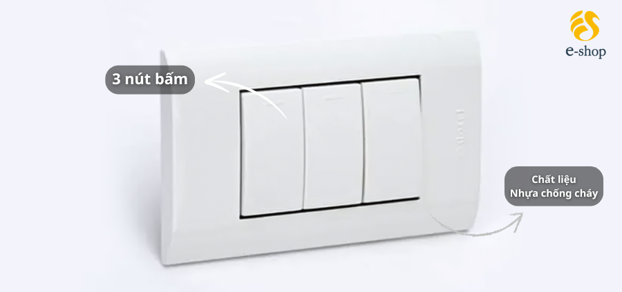 Công tắc điện Dosel Hàn Quốc 3 nút bấm