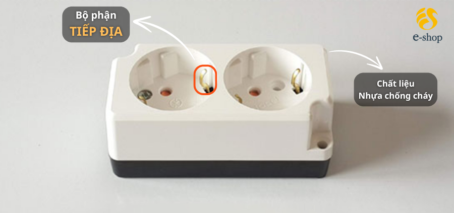 Ổ cắm điện nổi Dosel Hàn Quốc 2 lỗ