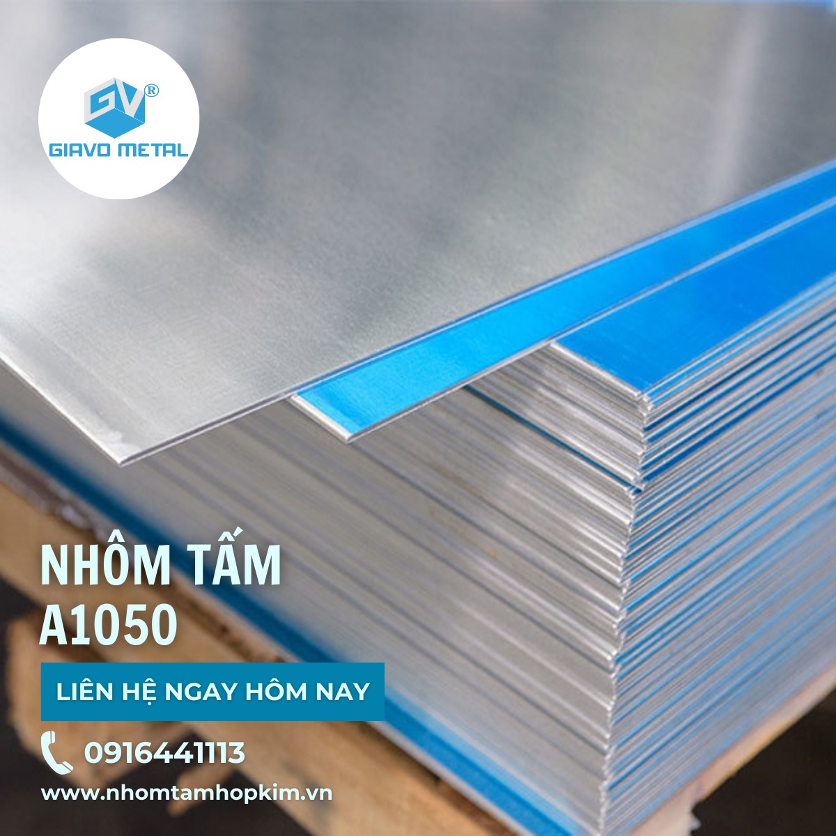 Nhôm tấm A1050 dùng cho ngành biển quảng cáo, trang trí và mặt dựng