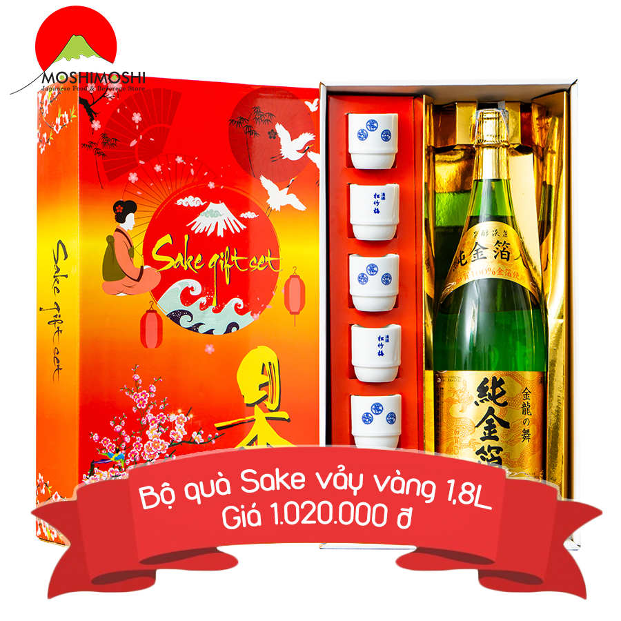 rượu sake vảy vàng