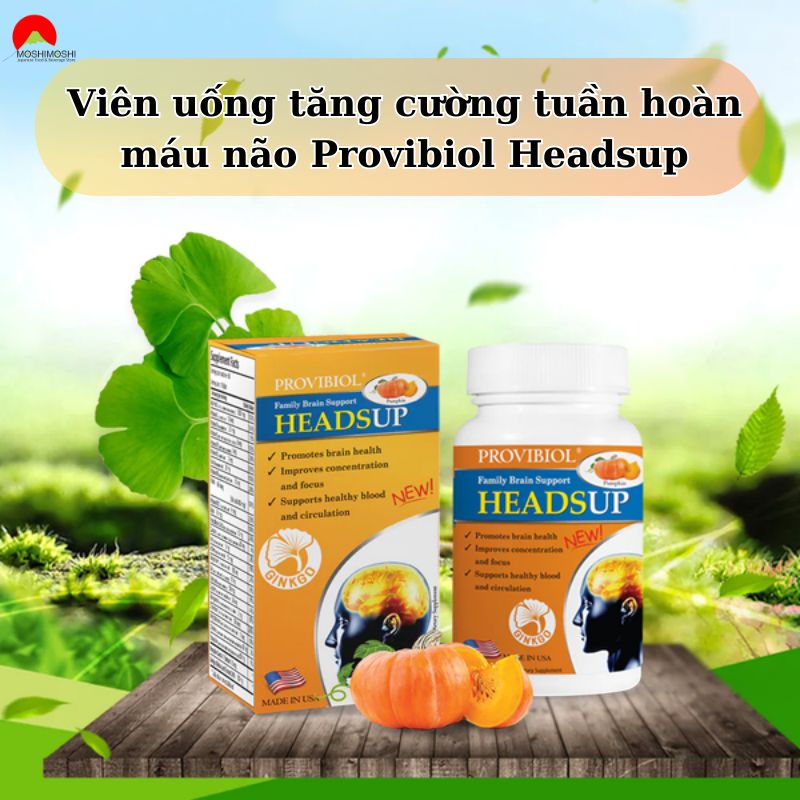 Giới thiệu Viên uống tăng cường tuần hoàn máu não Provibiol Headsup 