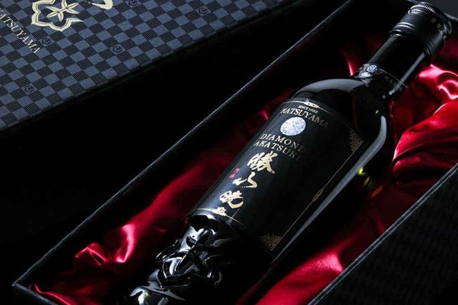 Rượu Sake Katsuyama Diamond Akatsuki Junmai Daiginjo kim cương lỏng chính hiệu