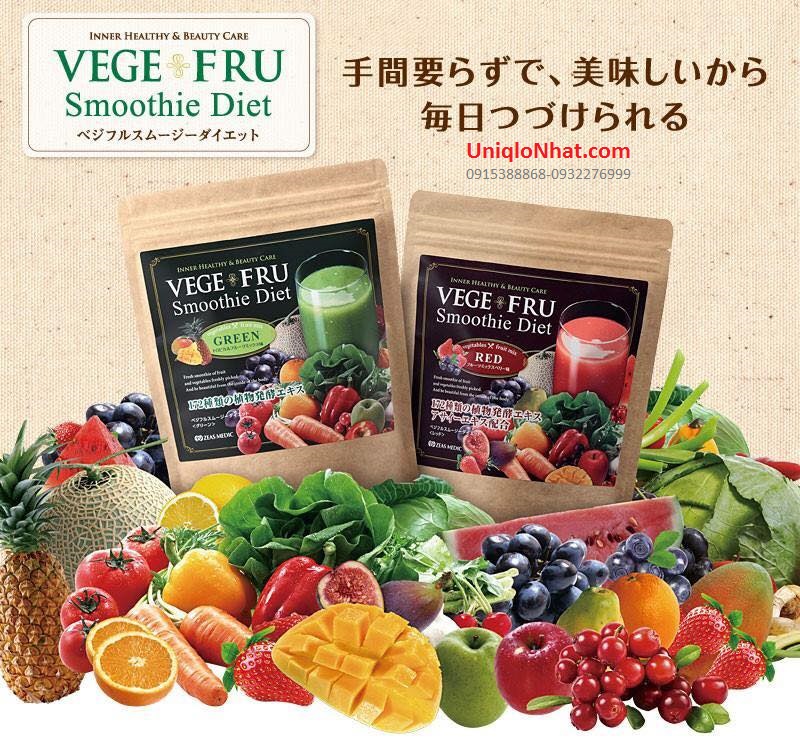 Bột sinh tố giảm cân Vege Fru Smoothie Diet Nhật Bản có tốt không  Japan  Market