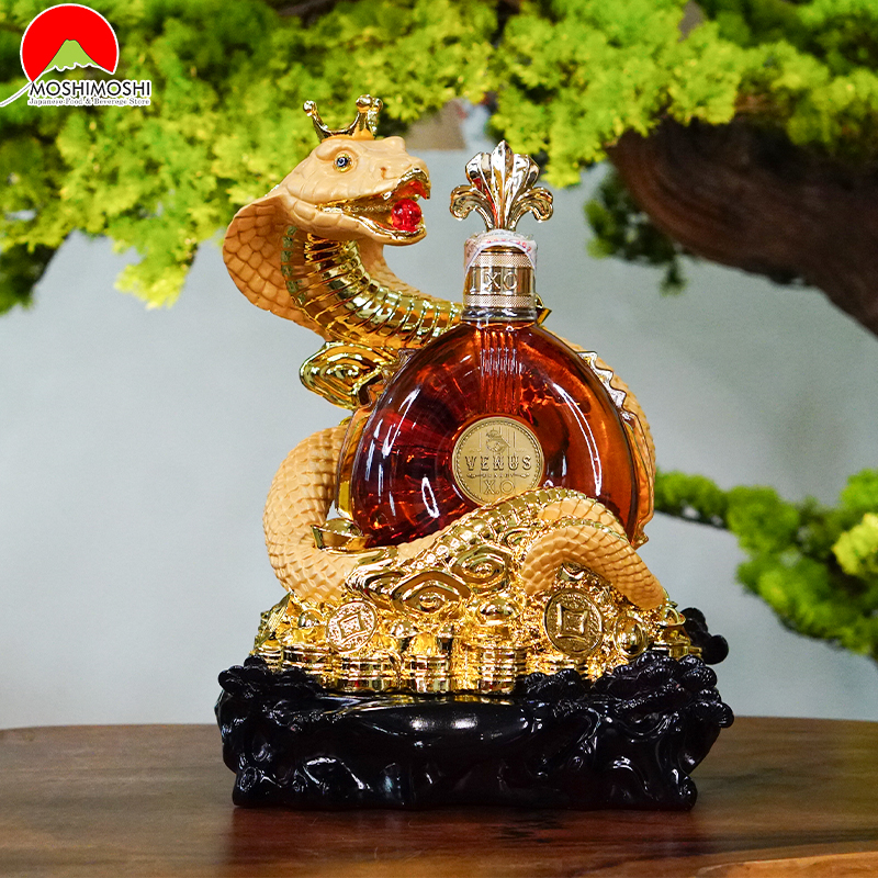 Kệ Rượu Rắn Vàng Brandy XO 