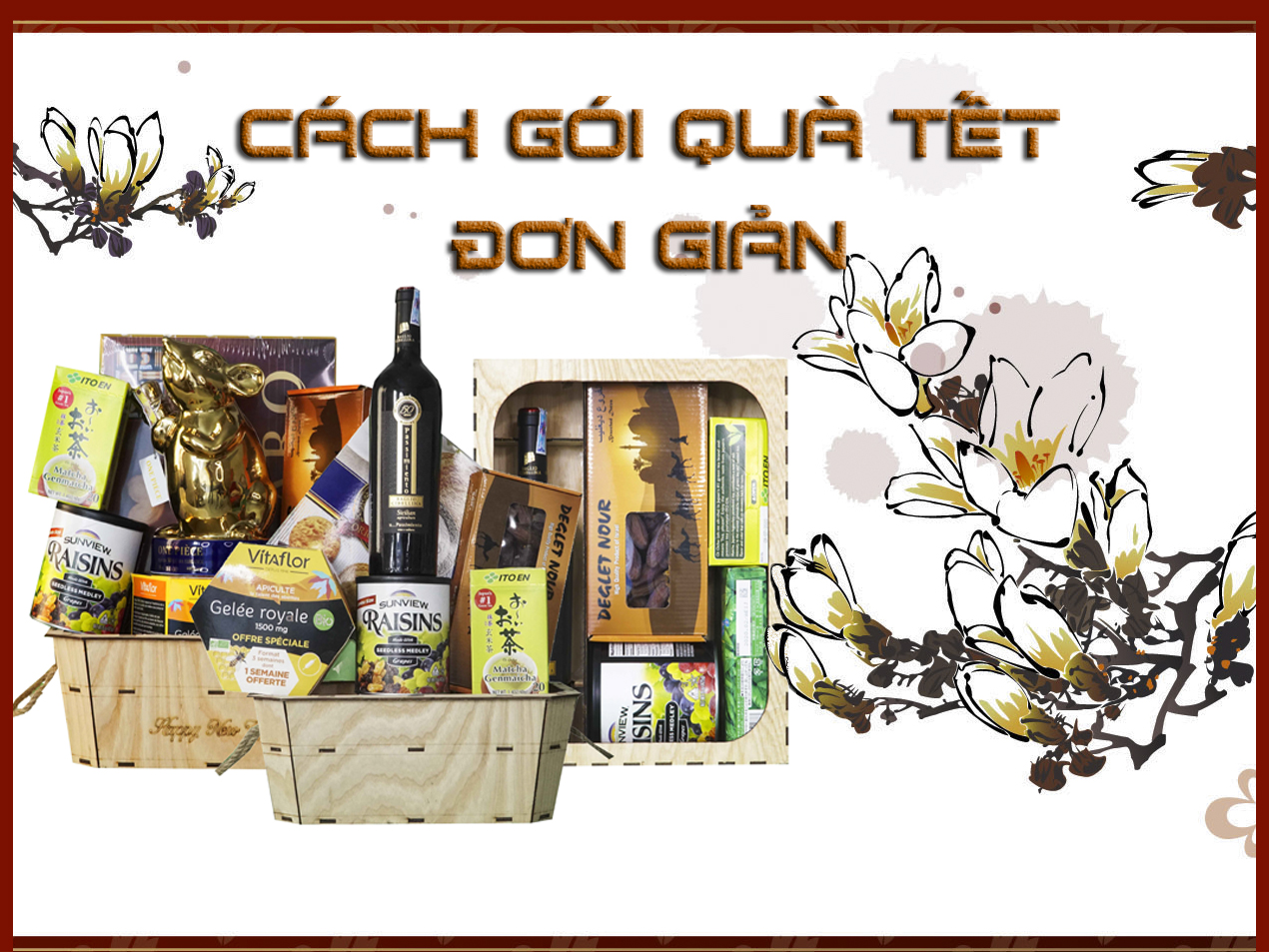 cách gói quà Tết