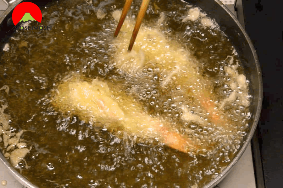 chiên tôm tôm tempura