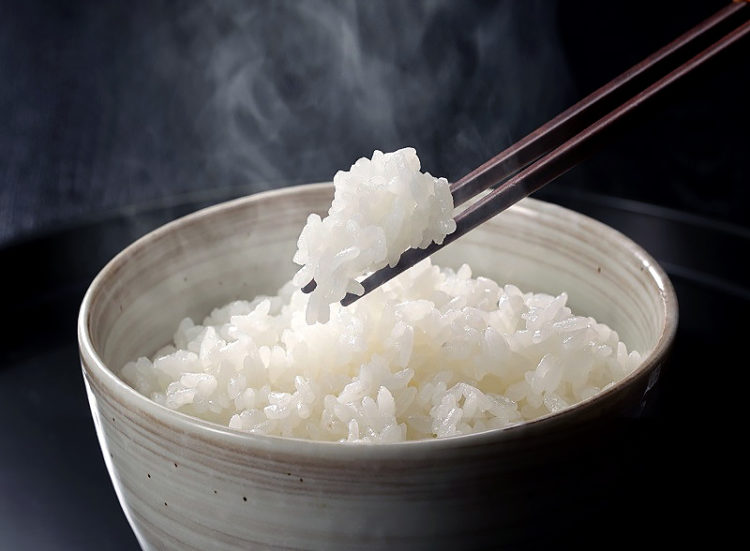 Cơm được nấu từ gạo Nhật