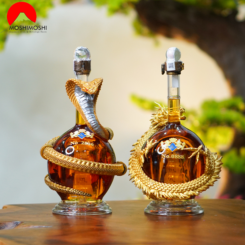 Combo Rượu Rồng Rắn Ôm Châu Noble Cognac Hors D’Age Trưng Tết