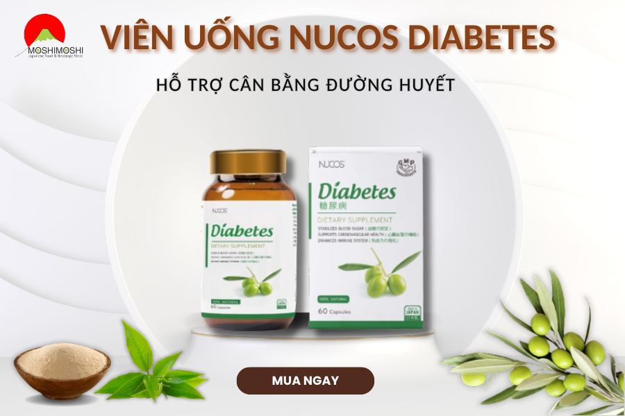 Nâng cao sức khỏe với Viên uống Nucos Diabetes hỗ trợ cân bằng đường huyết 
