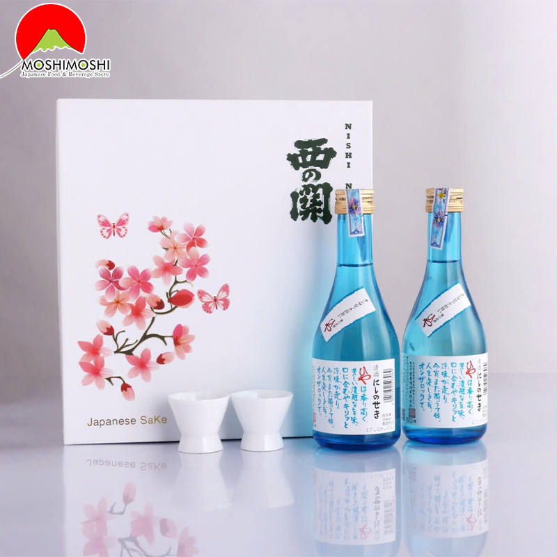 Hộp quà rượu tết Đào Niên Hoa Nishinoseki Hiya 
