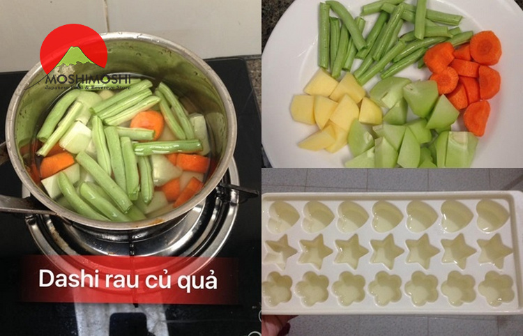 nước dashi từ rau củ quả