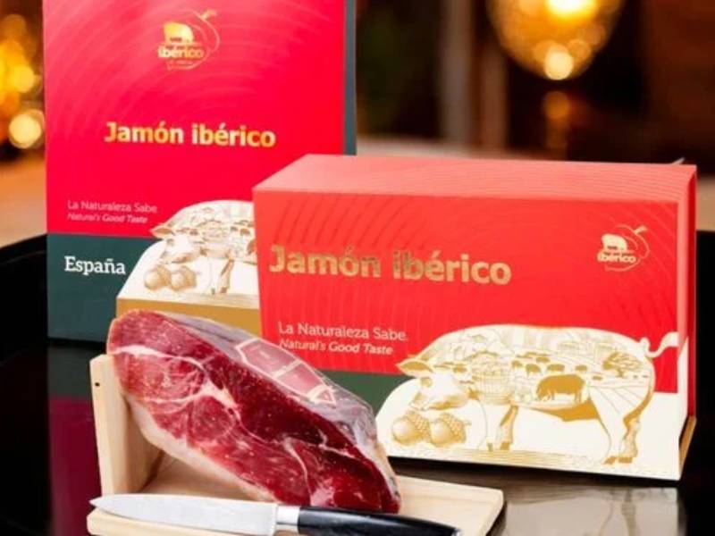 Giới Thiệu Về Đùi Heo Muối Deraza 24 Tháng 1kg Iberico Cebo 50%