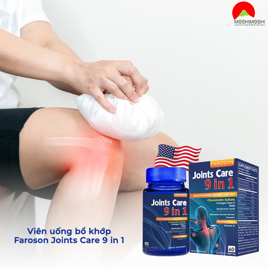 Ingredients in Faroson Joints Care 9 in 1 joint supplement pills