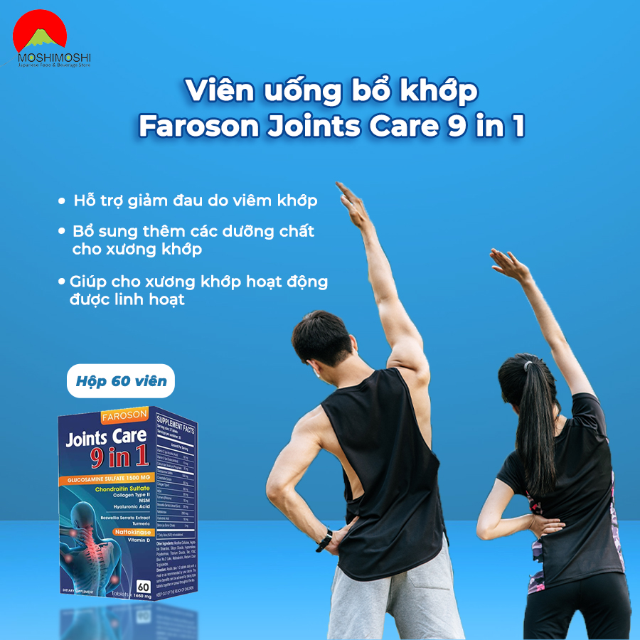 Công dụng viên uống bổ khớp Faroson Joints Care 9 in 1 