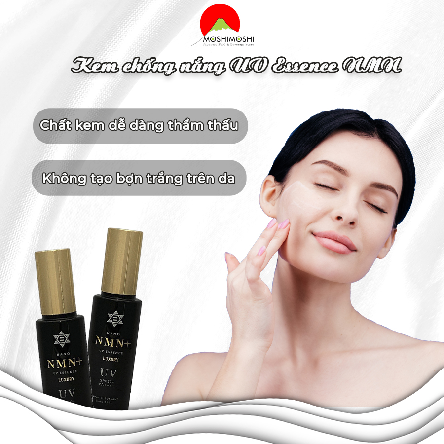 Hướng dẫn sử dụng kem chống nắng UV Essence NMN+ SPF50&PA++++