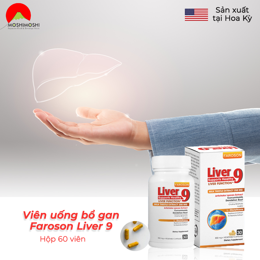 Công dụng viên uống bổ gan Faroson Liver 9 