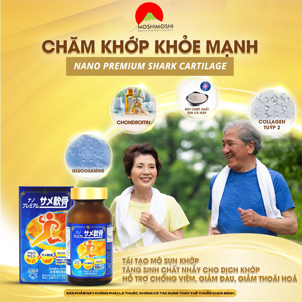 Thành Phần Có Trong Viên Uống Hỗ Trợ Xương Khớp Nano Premium Shark Cartilage