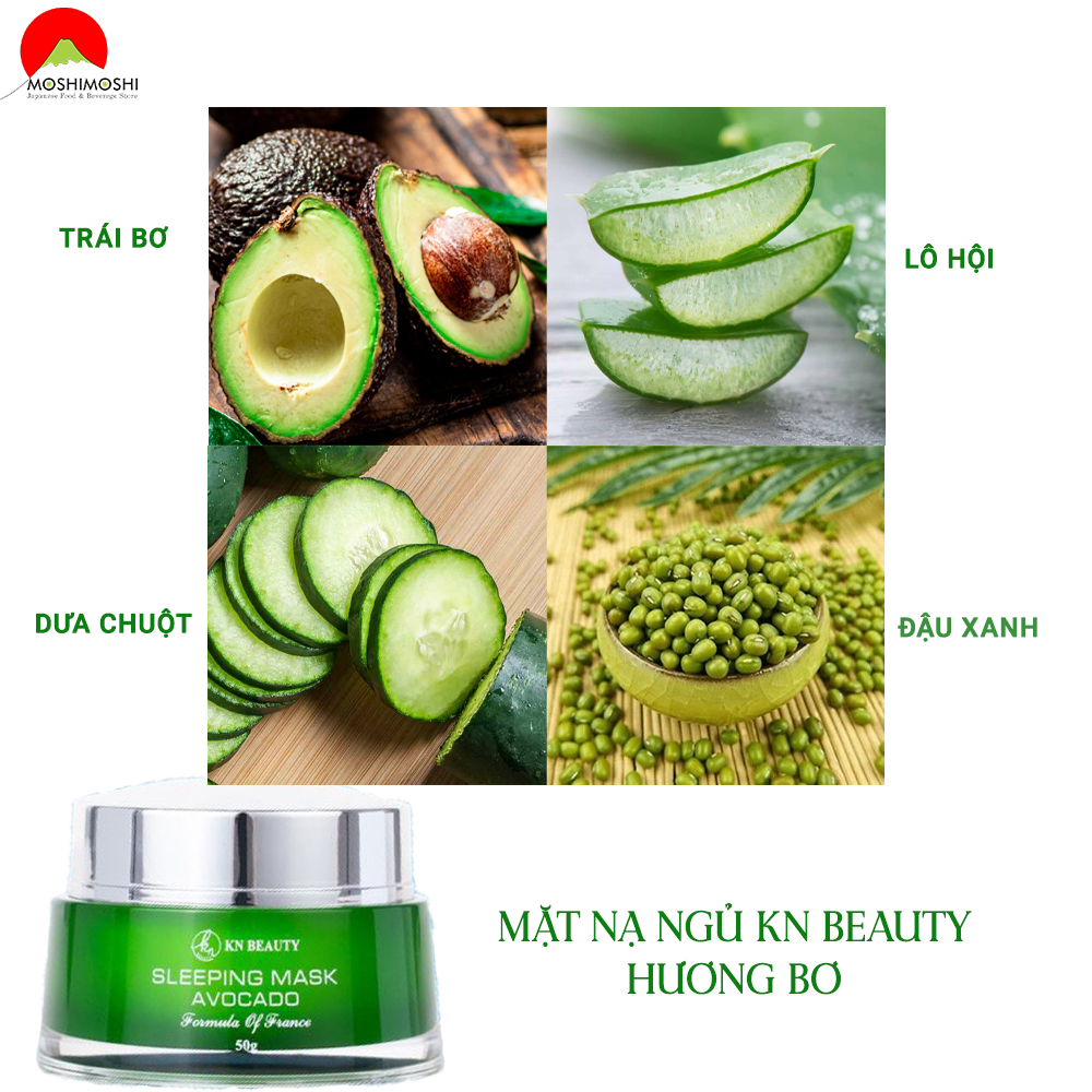 Thành Phần Có Trong Mặt Nạ Ngủ Dưỡng Da KN Beauty hương bơ