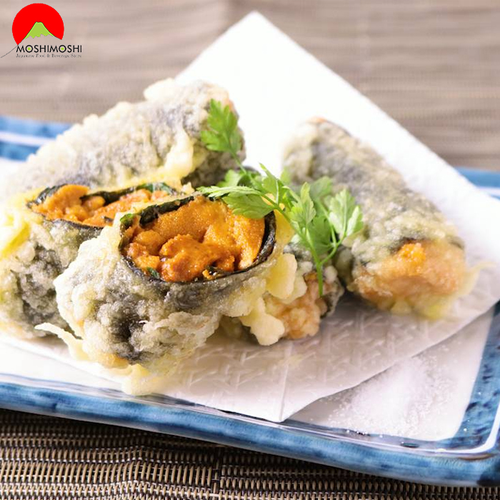 Thịt nhum biển Bafun Uni Narabi chiên tempura