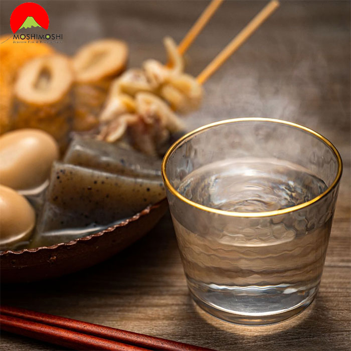 Cách Uống Rượu Shochu Imo Jinkoo 720ml Nhật Bản với nước nóng