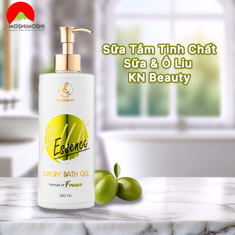 Sữa Tắm Tinh Chất Sữa & Dầu Ô Liu KN Beauty Luxury Bath Gel Milk Essence