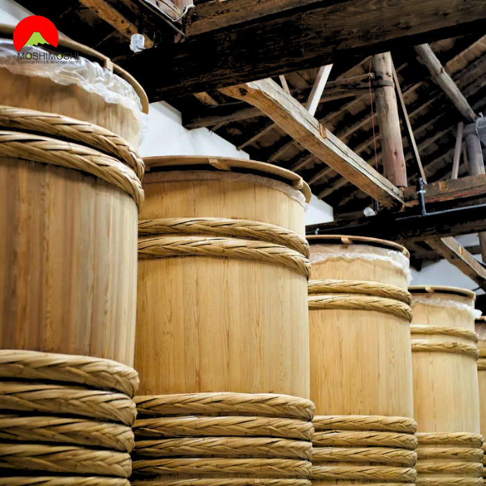 Rượu Sake Senkin Organic Nature ủ trong thùng gỗ