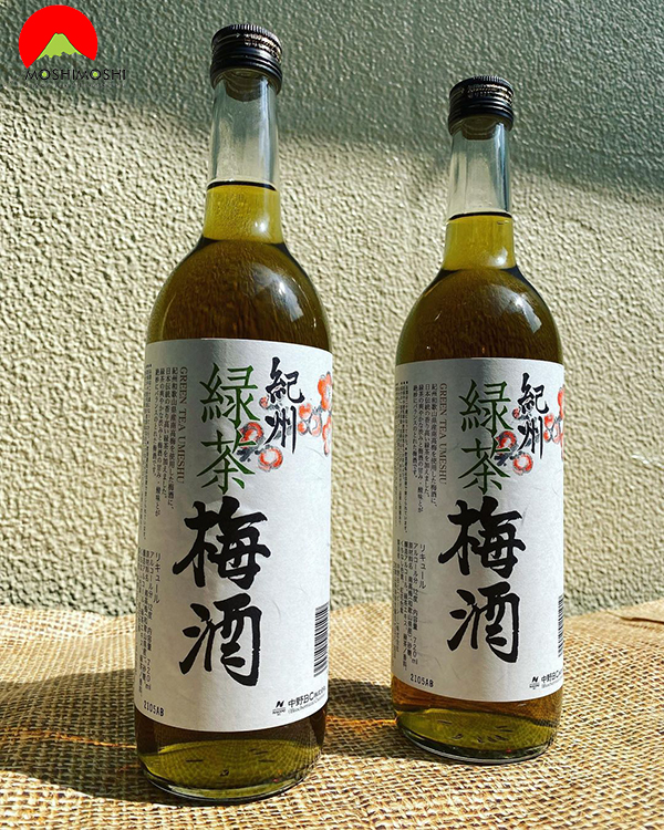 Rượu mơ trà xanh green tea umeshu Nanko Nhật Bản 