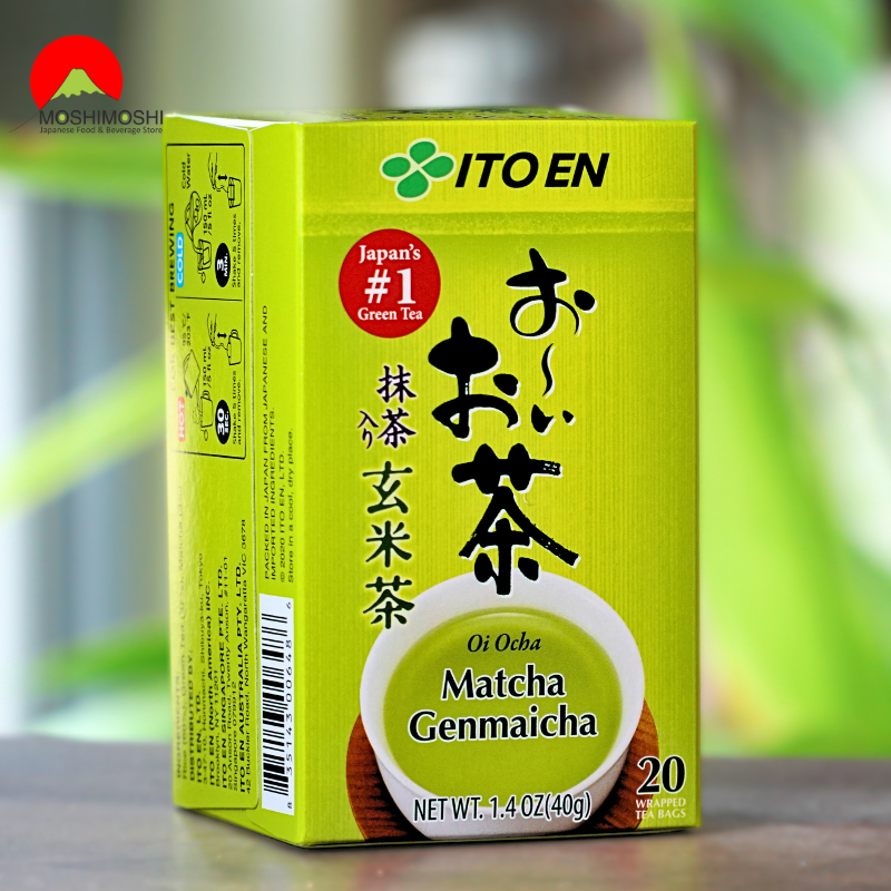 Trà xanh gạo rang túi lọc Oicha Matcha Genmaicha 