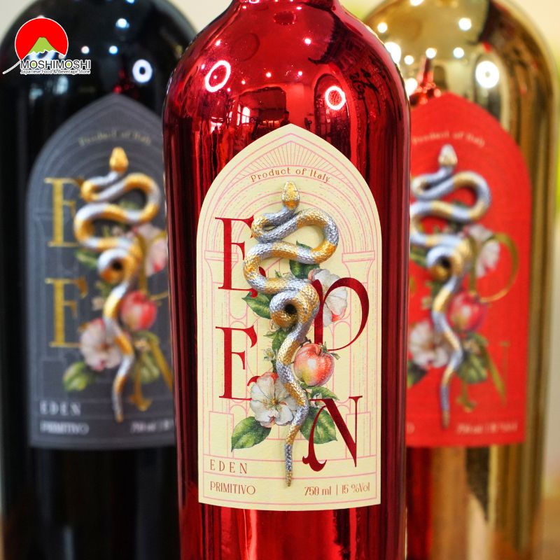 Rượu vang Eden Primitivo hình con rắn 