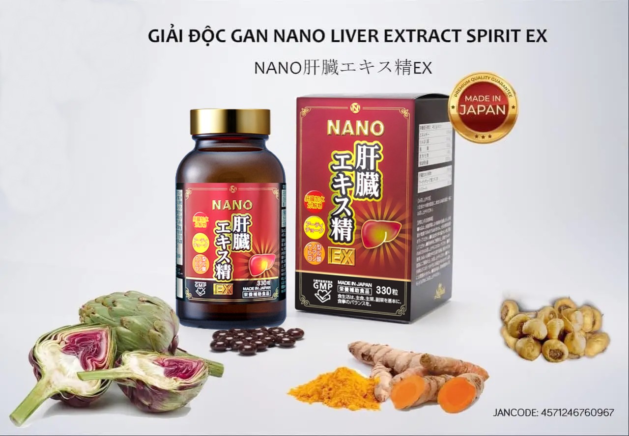 Viên uống hỗ trợ giảm gan nhiễm mỡ Nano Liver Hydrolyzate Ekisu Ex 330