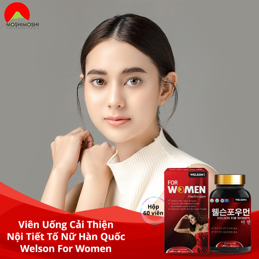 viên uống tăng cường nội tiết tố nữ Welson For Women Hàn Quốc.