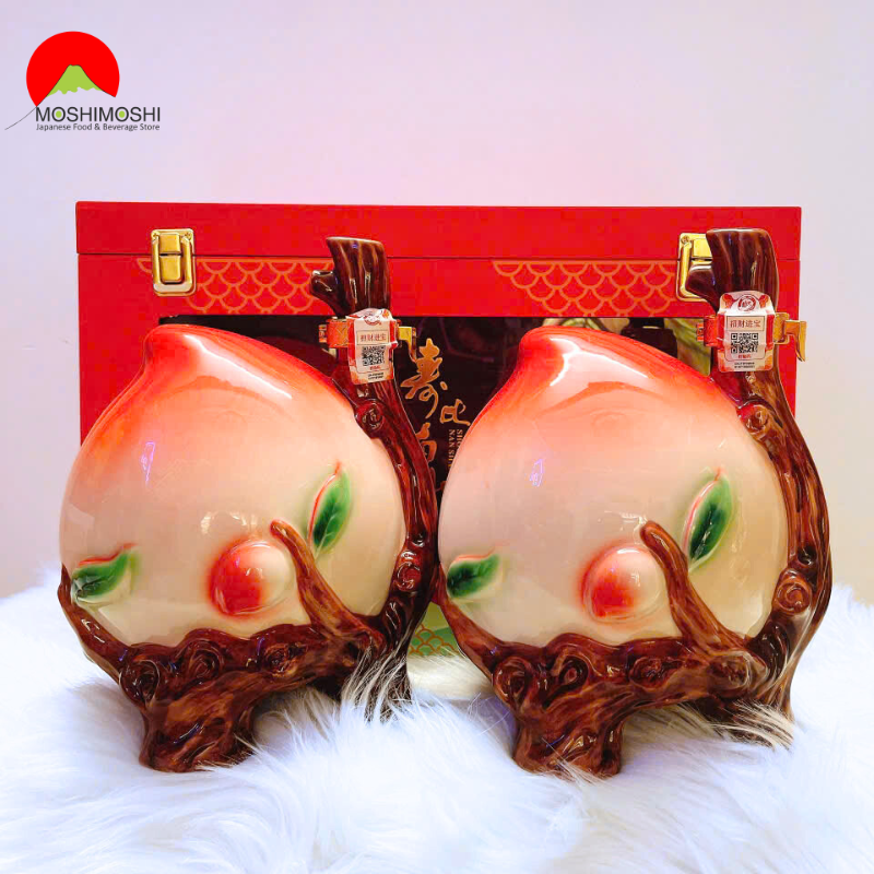 Cặp Rượu Mao Đài Trái Đào Tiên Đài Loan Mẫu Mới 2025