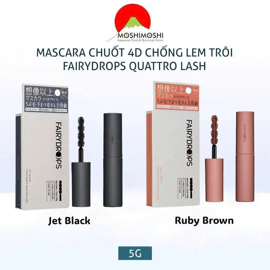 Mascara Chống Lem Trôi FairyDrops Quattro Lash 5g Nhật Bản