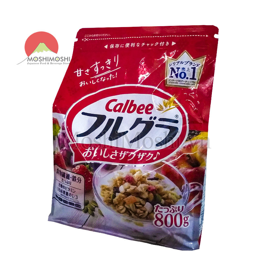 Ngũ cốc Calbee 750g - màu đỏ