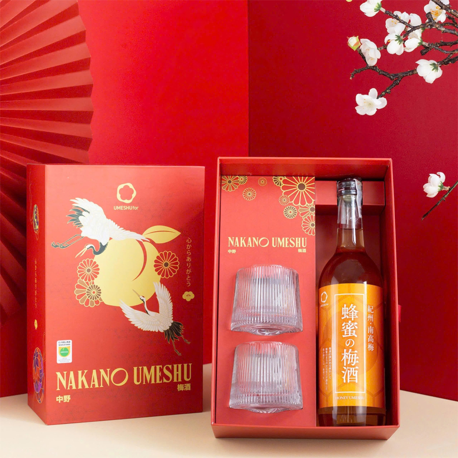 Hộp Quà Rượu Mơ Mật Ong Kishu Hachimitsu Umeshu 720ml