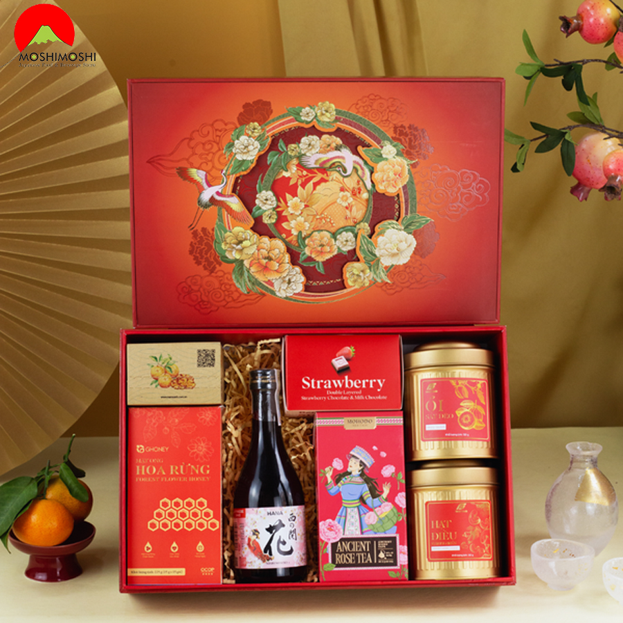 Hộp Quà Xuân Hoa Số 03 Tặng Tết 2026