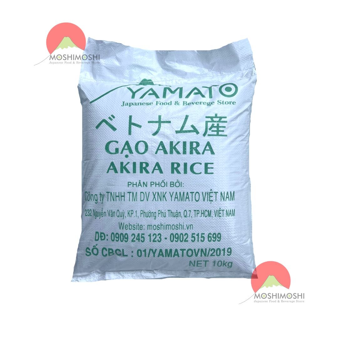 Akria Rice Gạo Nhật Bản Akira Rice 10Kg | Gạo làm sushi 10kg