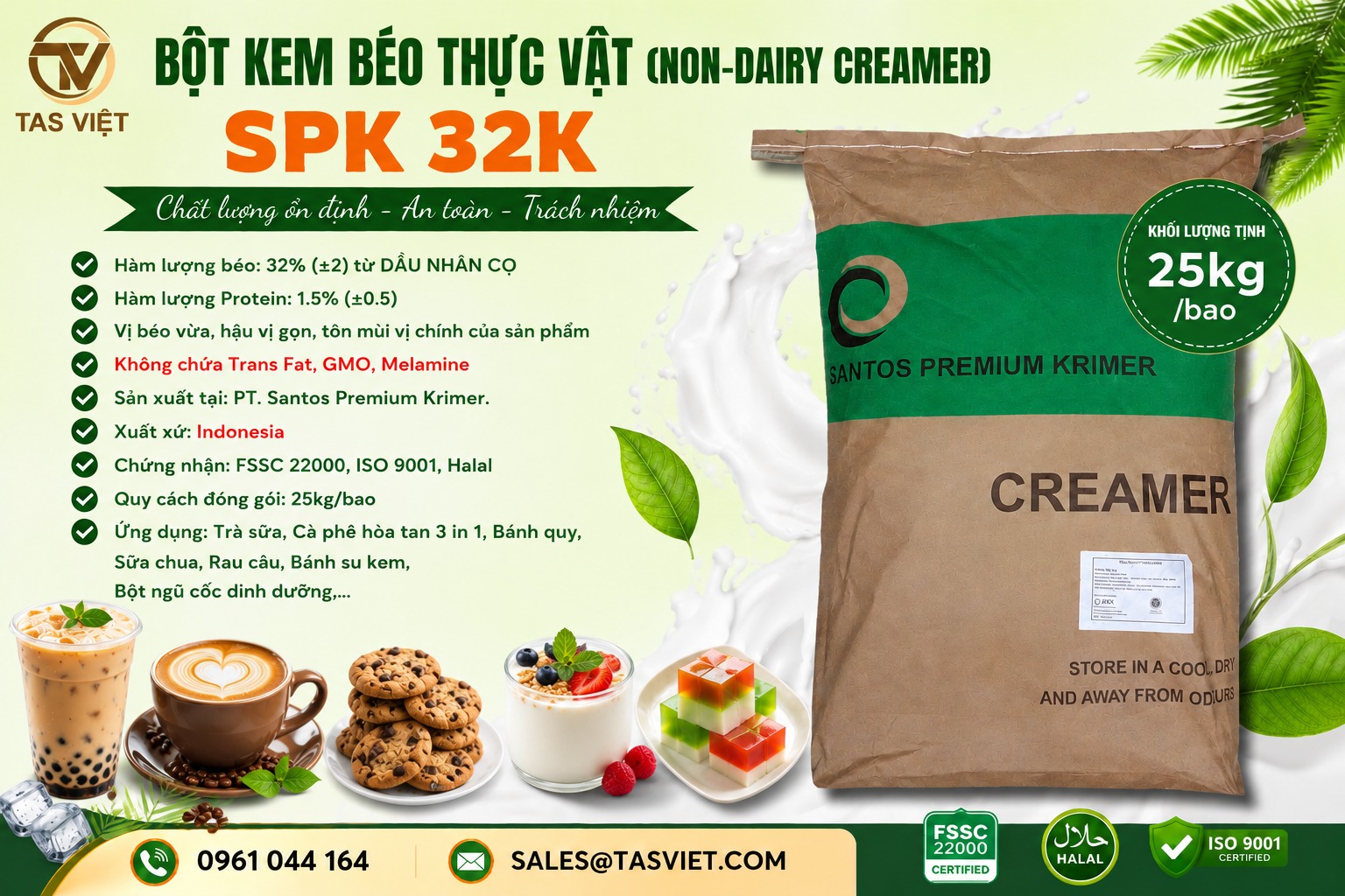 SPK 32K – Giải Pháp Kem Béo Thực Vật Cho Hương Vị Hoàn Hảo