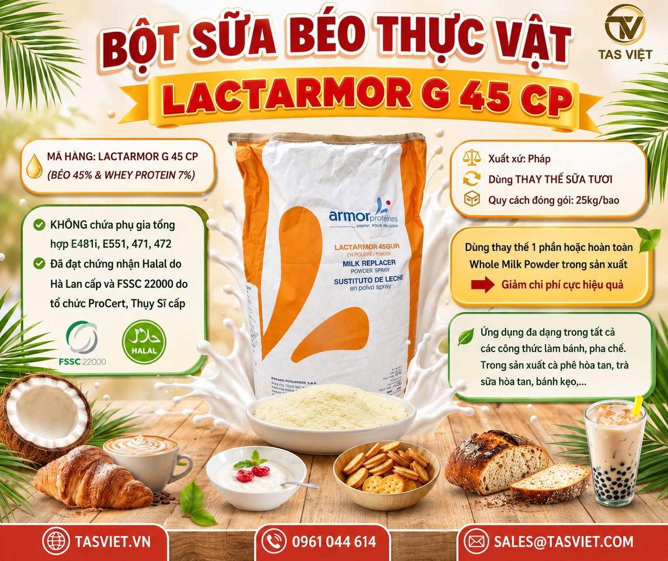 Bột Sữa Béo Thực Vật: Khám Phá Lý Do Tại Sao Được Yêu Thích Trong Ngành Thực Phẩm
