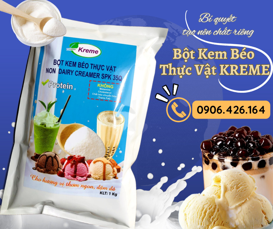 Bột kem béo thực vật/Bột kem không sữa (Non-dairy creamer) Indonesia & Malaysia