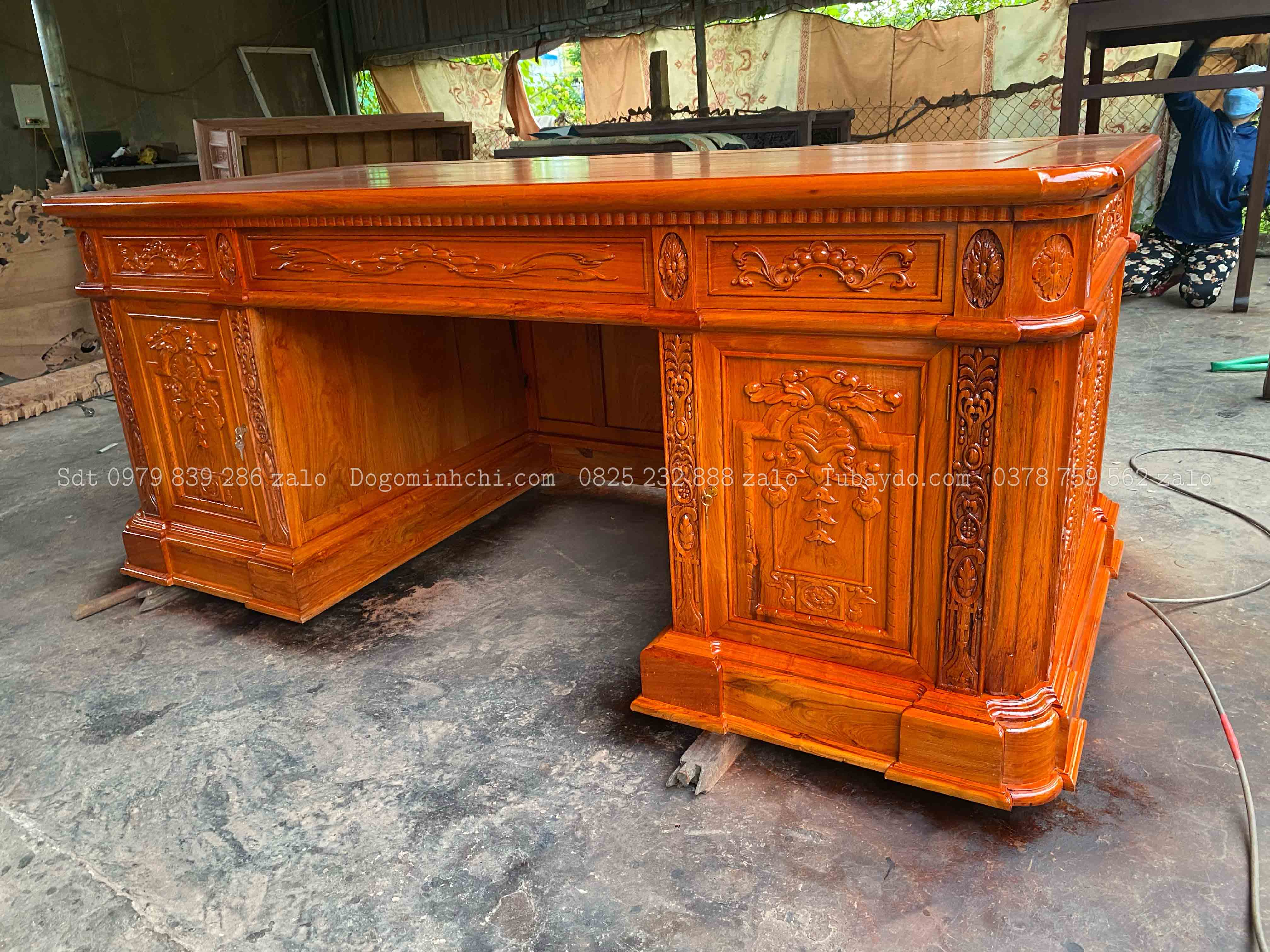 #Bàn_Làm_Việc_Gỗ_Hương_Đá_4