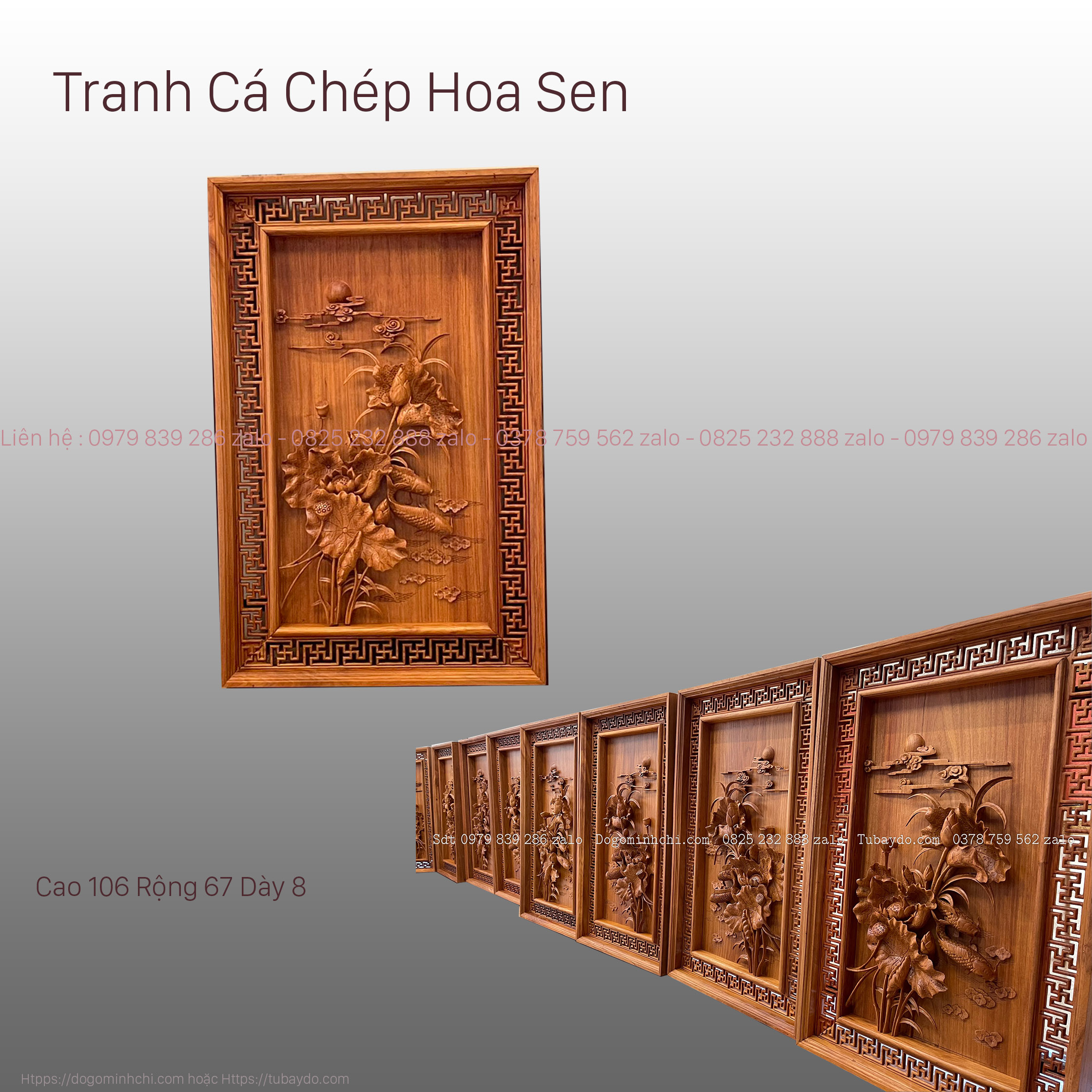 Tranh_Hoa_Sen_Cá_Chép_Chạm_Kênh_Bong_1