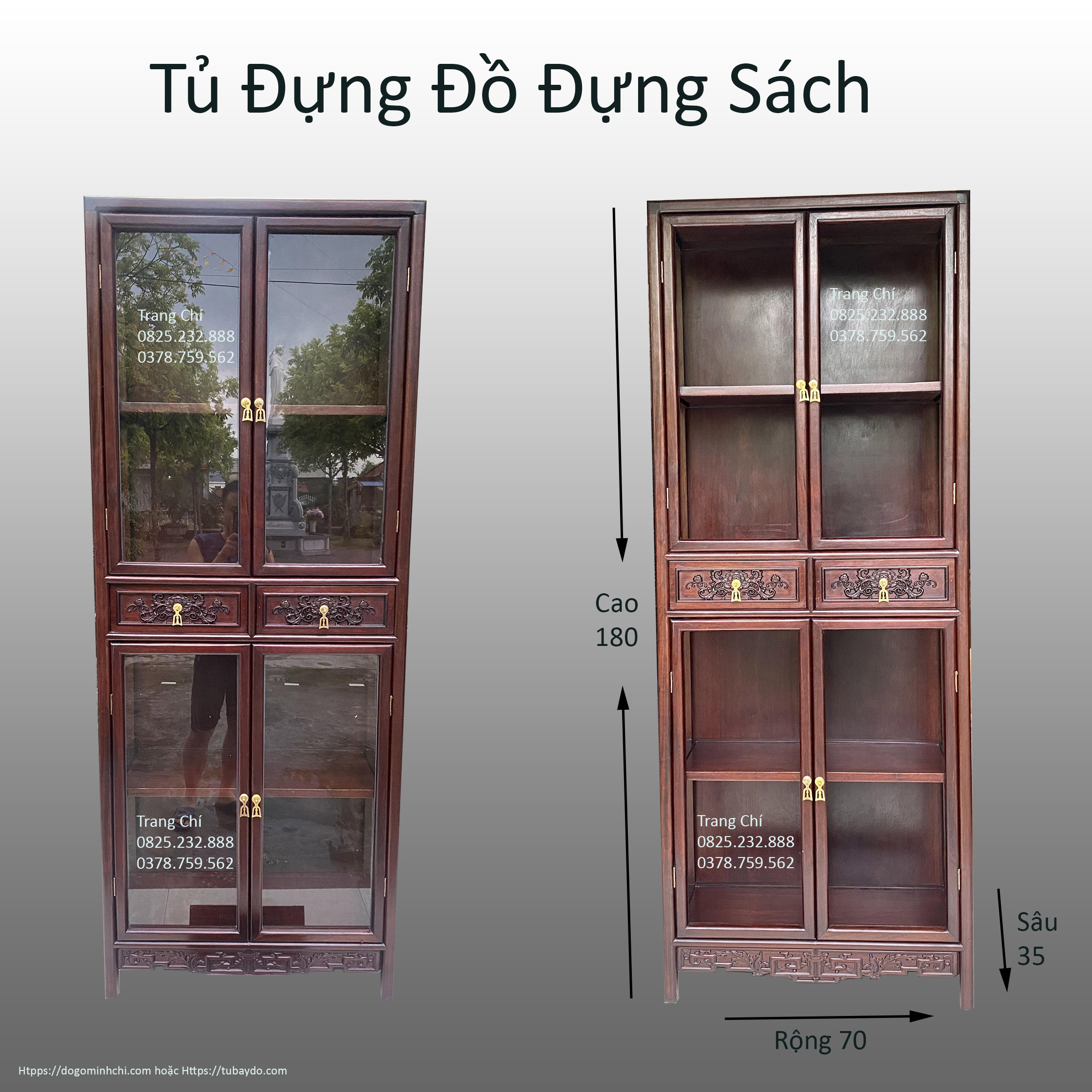 #Tủ_Gỗ_Trưng_Đồ_Để_Sách