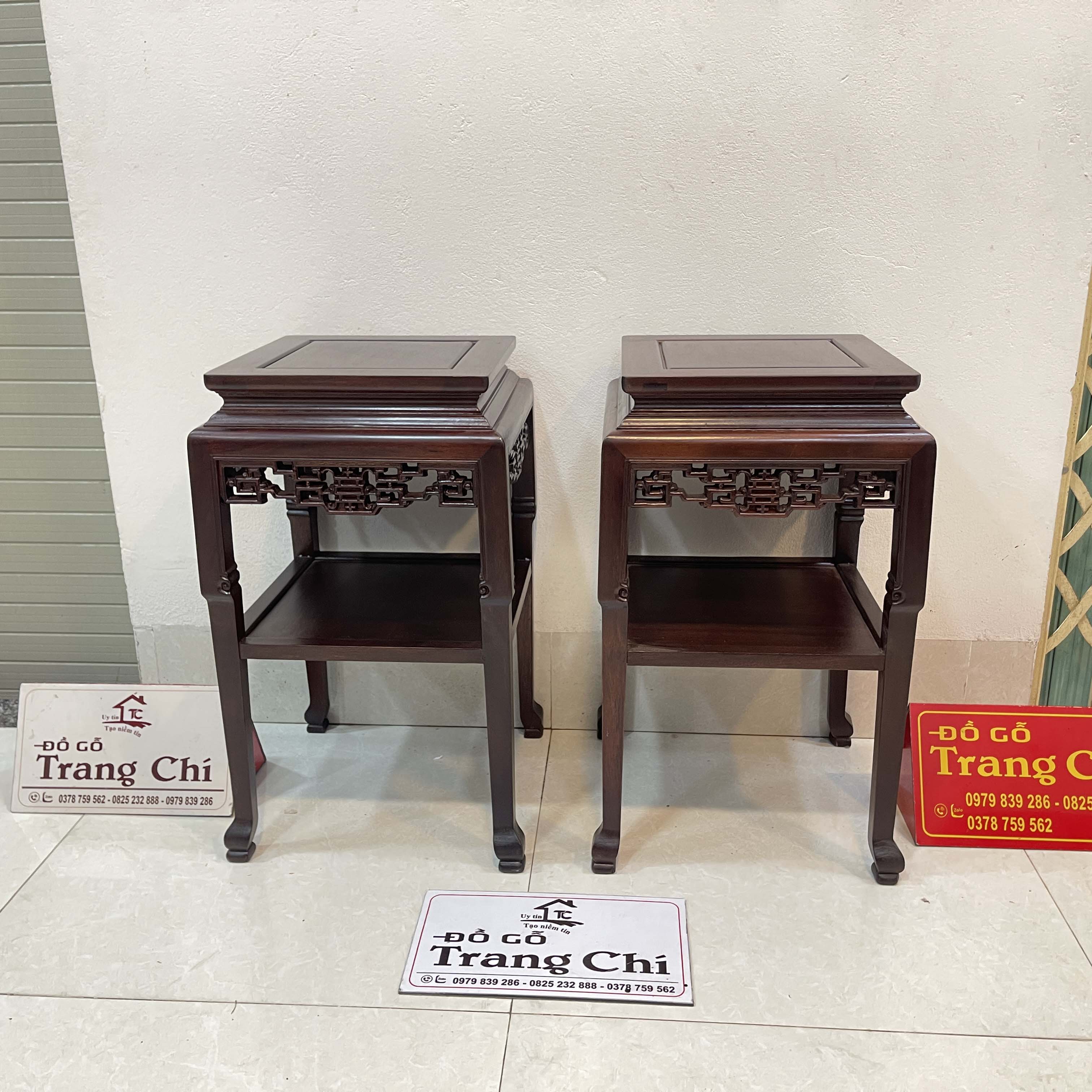 Cặp Đôn Vuông Cao 60 Mặt 31 cm