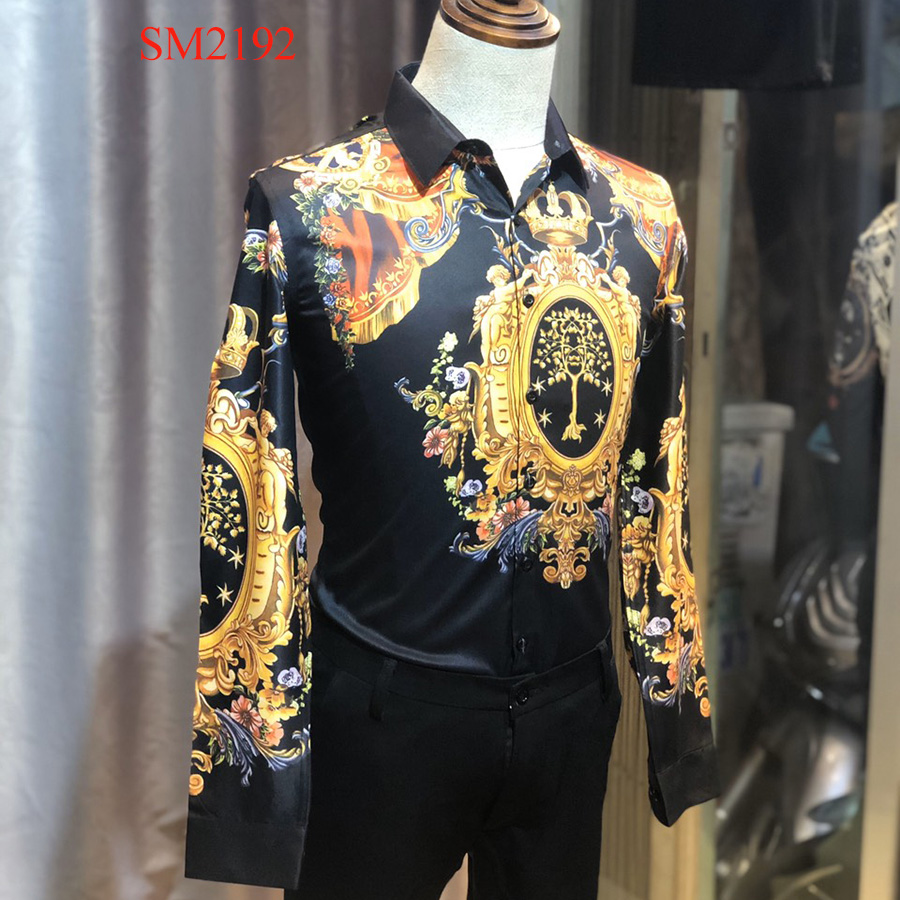 Áo Sơ mi nam VERSACE hoạ tiết đẹp sang cao cấp 1400k httpLienFashio   lien fashion