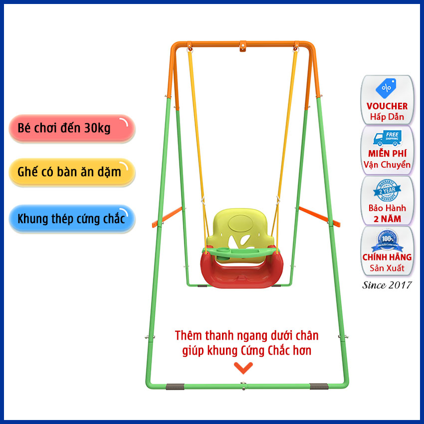 Xích Đu Cho Bé JUMPER KIDS KG102 Ghế Ngồi Xích Đu Có Bàn Ăn Dặm