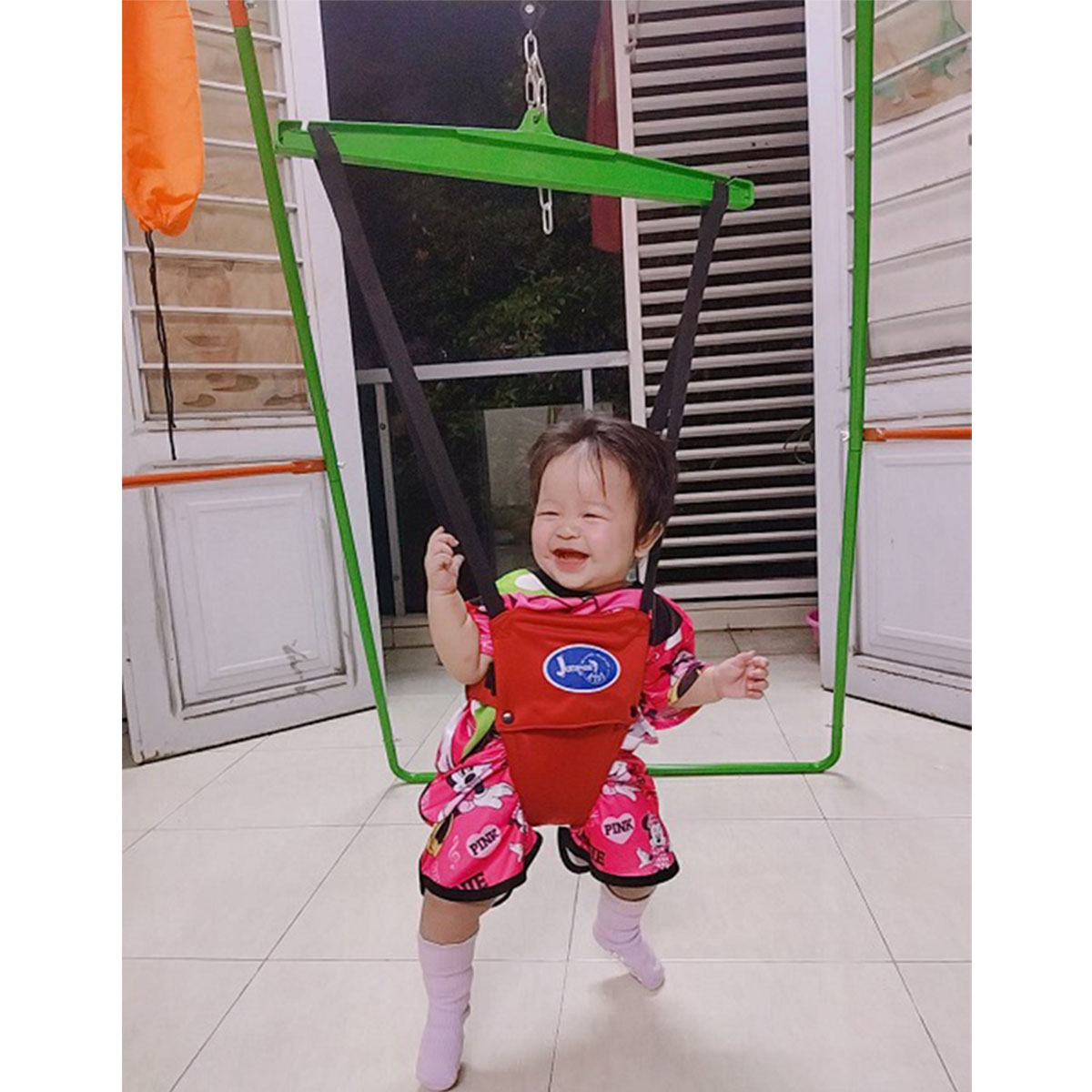 Xích Đu Nhún Nhảy JUMPER KIDS JPK102 Bộ Cao Cấp Cho Bé Vận Động, Tập Đi, Phát Triển Thể Chất