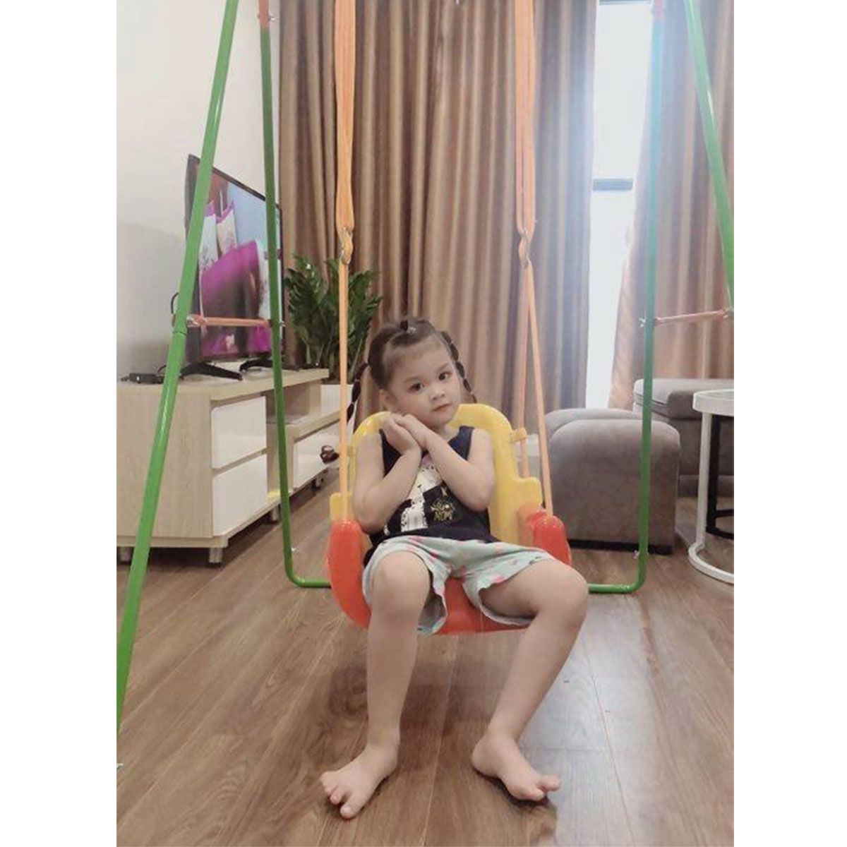 Xích Đu Cho Bé JUMPER KIDS KG102 Ghế Ngồi Xích Đu Có Bàn Ăn Dặm