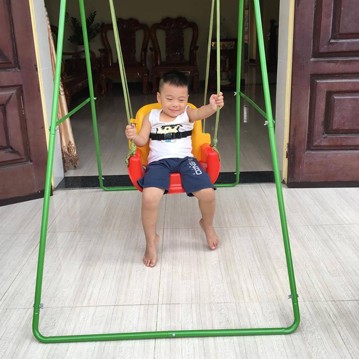 Xích Đu Cho Bé JUMPER KIDS KG102 Ghế Ngồi Xích Đu Có Bàn Ăn Dặm
